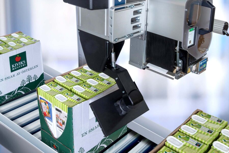 Mx350i-SP 5 Domino Print & Apply - Mx350i-SP Labelling box of juice