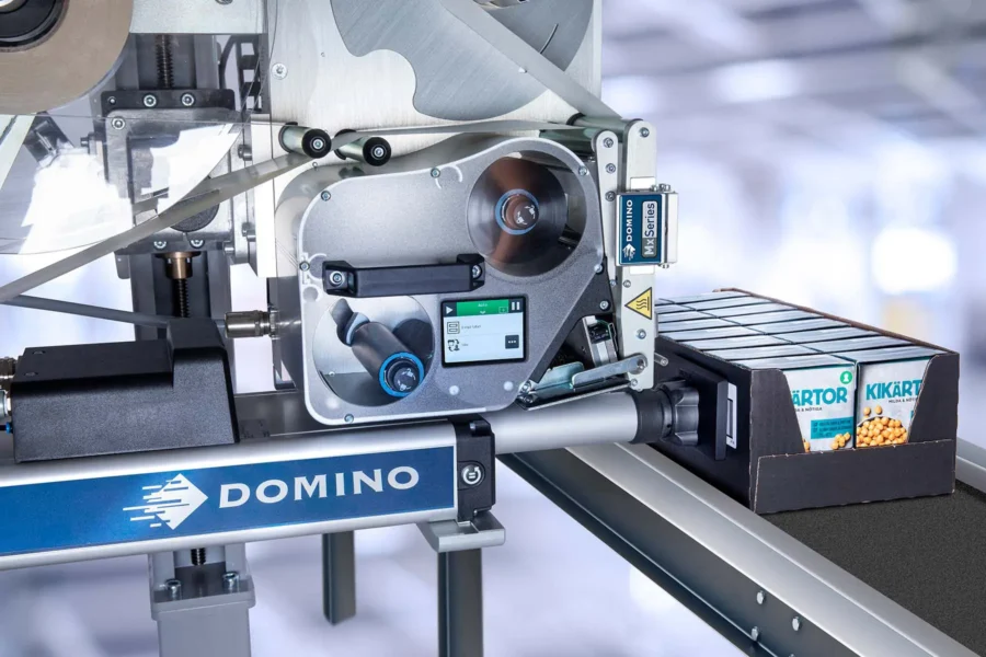 Mx350i-T 10 Domino Print & Apply - Mx350i-T Labelling tray of food